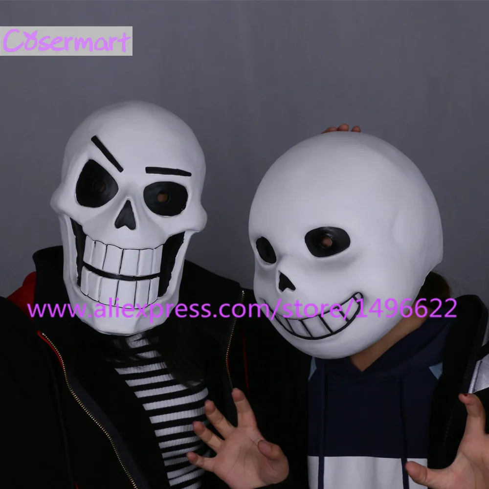 Hot Game Undertale Mask Hard Latex Cosplay Sans Papyrus helmet Full Head Masks Halloween Party Prop (9)