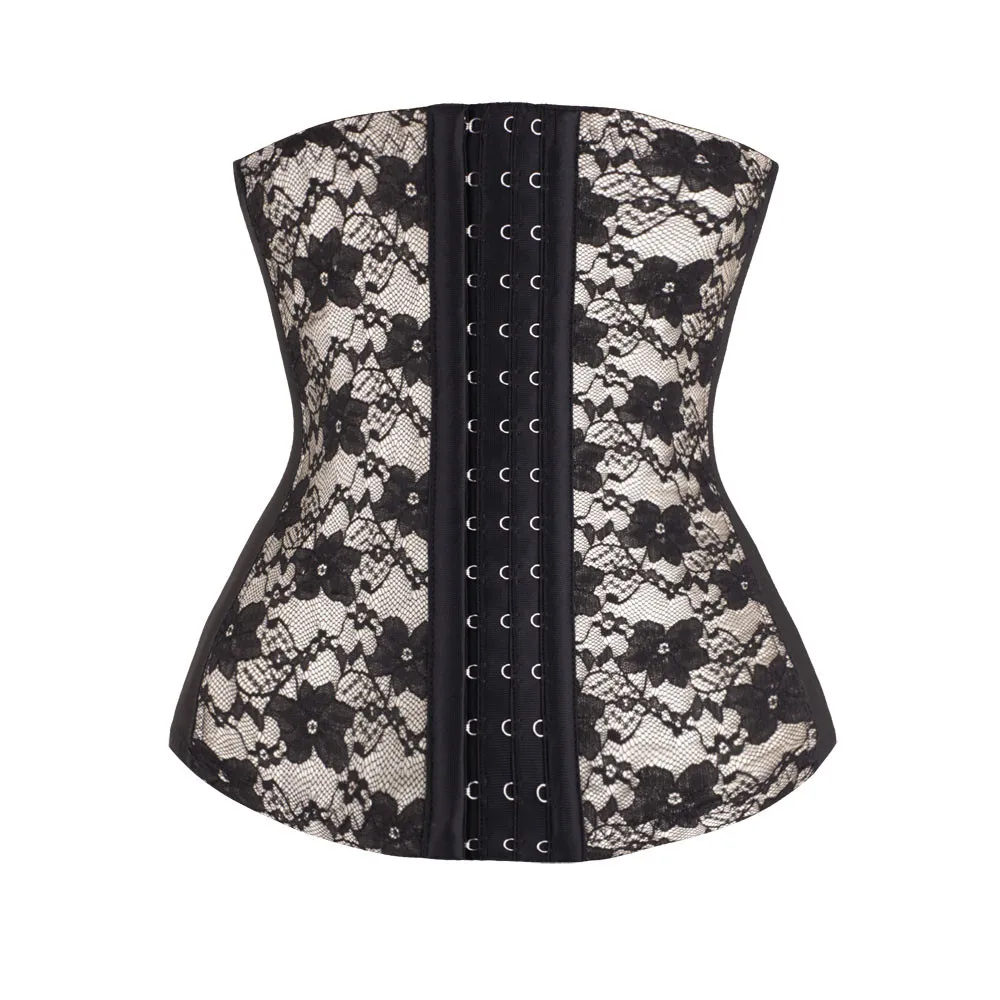 feitong women underbust lace buckle waist shapers trainer corsets