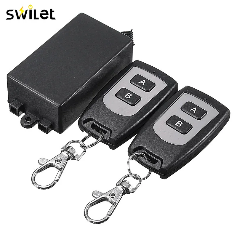 

Hot Sale 1pc 220V 10A Relay 1CH Wireless RF Remote Control Switch 1 Transmitter+ 2 Receiver 315MHz Remote Controller