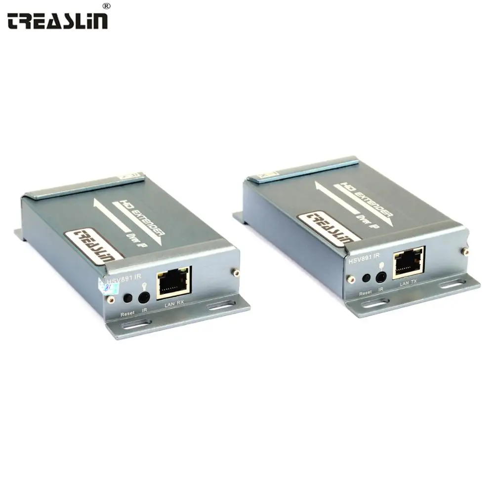

TreasLin HDMI IR Extender over TCP/IP 1 HDMI Transmitter to Many HDMI Receiver Over Cat5e Cat6 Netswitch Up to 150M for DVD TV