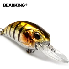 2017 good fishing lures,65mm,Bear King14g crank.dive 2m,each lot 5different colors