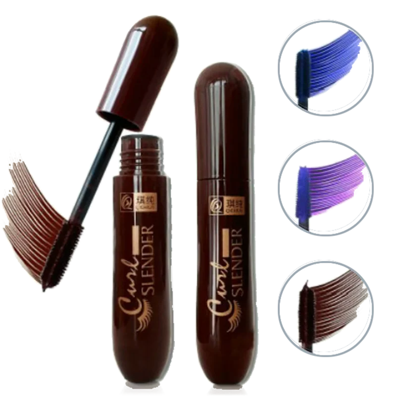 Maquiagem Brands 3D Fiber Mascara Blue Purple Brown Maskara Cosmetics