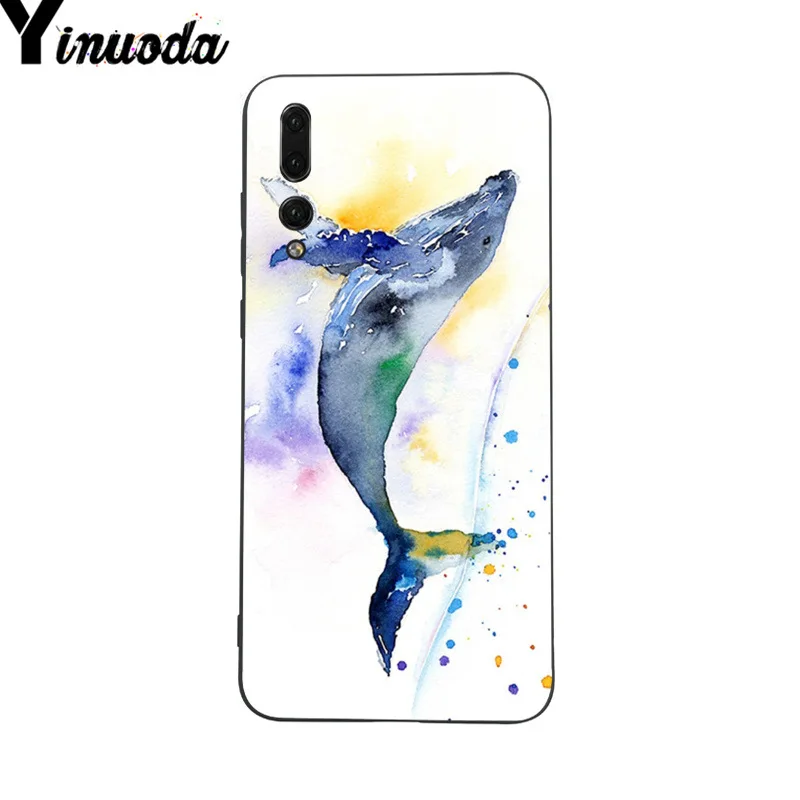 Чехол для телефона Yinuoda с акварельным рисунком кота китов Huawei P9 P10 Plus Mate9 10 Mate10 Lite P20