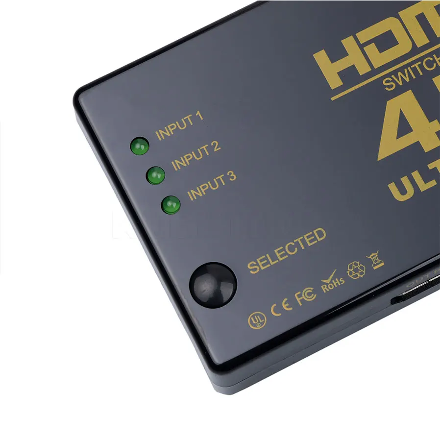 Kebidumei мини 4 K* 2 K 3 в 1 HDMI переключатель Ultra HD 1080 P HDMI переключатель сплиттер коммутатор для HD ТВ ПК для PS3 DVD высокое качество