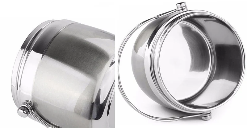 Double Layer Stainless Steel Bento Box Kids Portable Japanese Thermal Lunch Boxs Travel School Food Container Lunchbox Whit Bag 15
