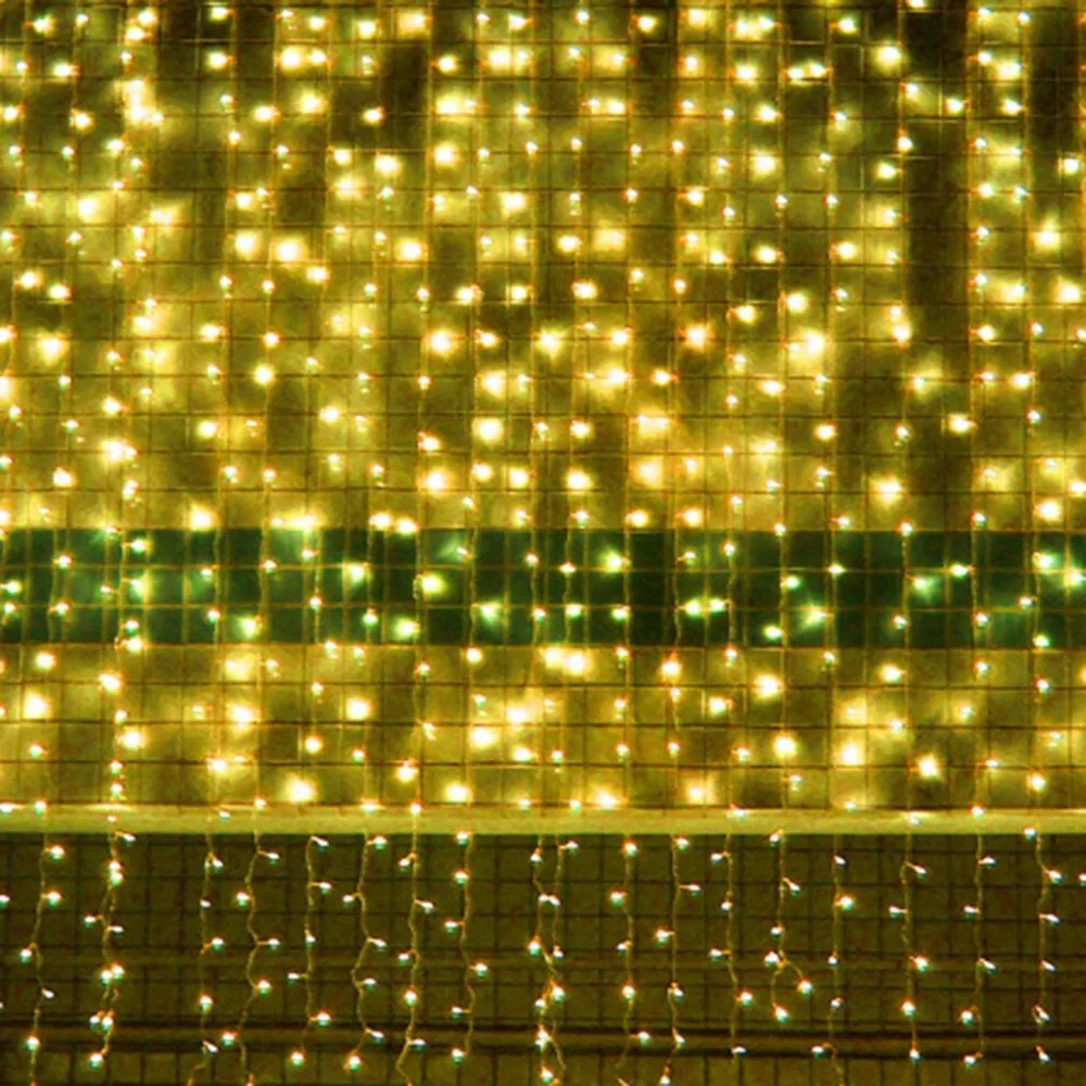 3 м x 300LED Рождественская Строка Фея Свадебное Шторы свет наружное освещение 110 В/220