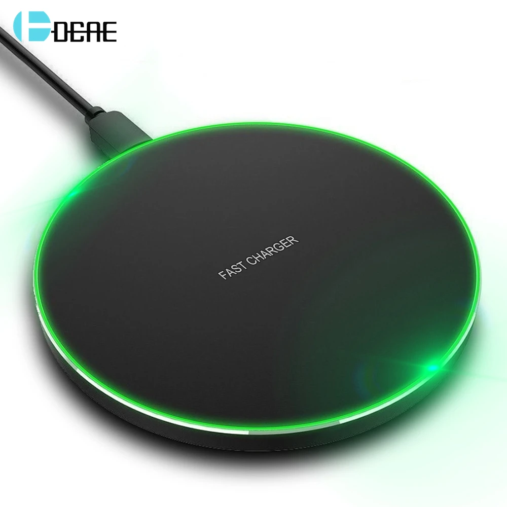 DCAE 15W Fast Charging Wireless Charger for Samsung S10 S9 S8 Note 10 USB Type C 10W Qi Quick Charge Pad For iPhone 11 XS XR X 8