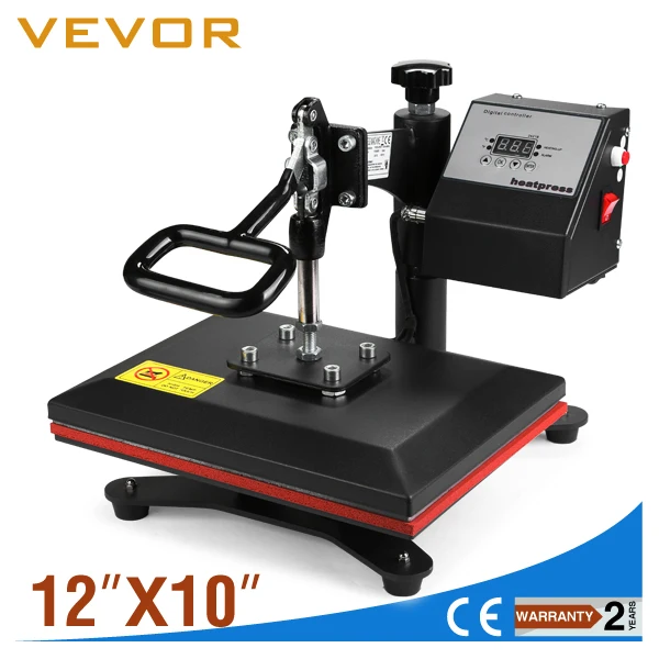 

DIGITAL HEAT PRESS MACHINE T-SHIRT SUBLIMATION PRINTER TRANSFER 12"X10" PRESSING 110v/220v