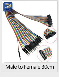 40 шт Dupont 10 см женский(F-F) Перемычка провода ленточный кабель для Arduino