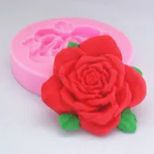 Силиконовая форма в виде розы fondant(сахарная) торт форма шоколадовая форма ручной работы "сделай сам" для мыла прессформы