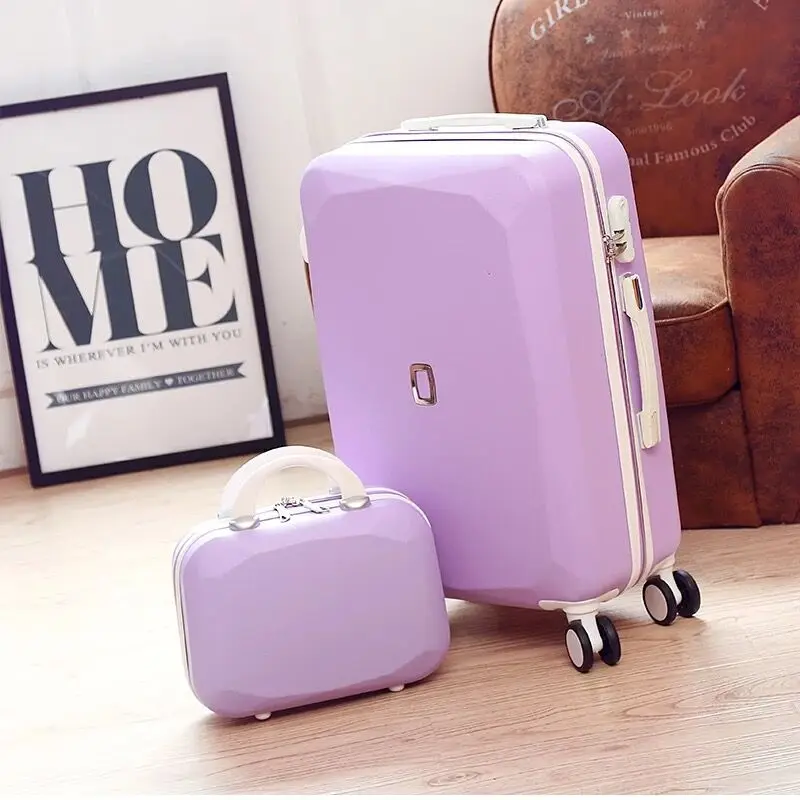 Children Lovely Rolling Luggage Set Women Trolley Suitcase Girls Pink  Spinner Brand Carry Ons Luggage Travel Bag With Handbag