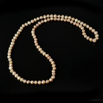 

8-9 MM Pearl Necklace has Small and exquisite with Long and thin smooth Cream colored pearl beads.