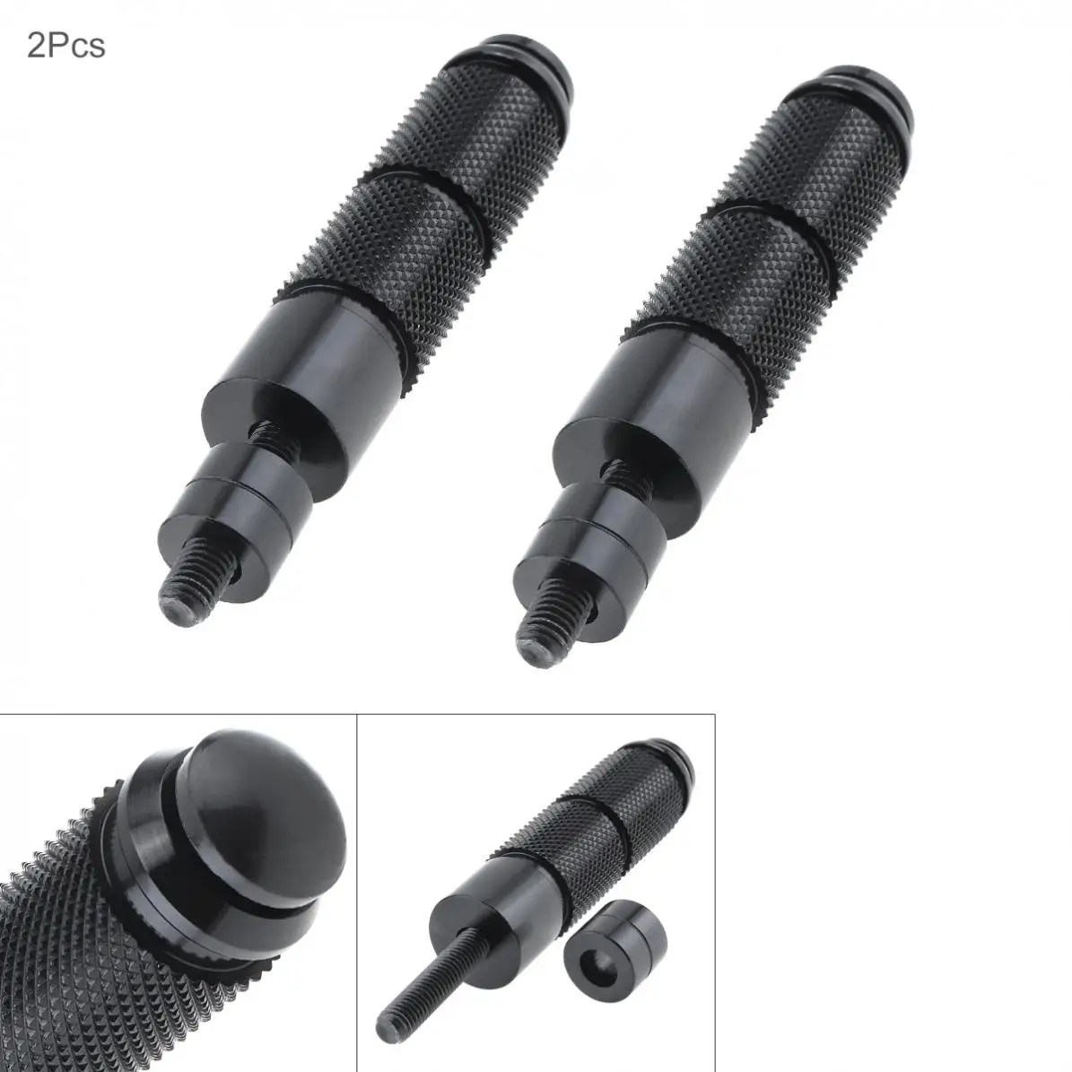2pcs Durable Universal Aluminum Alloy Round Motorcycle Motorbike Foot Pedal | Автомобили и мотоциклы