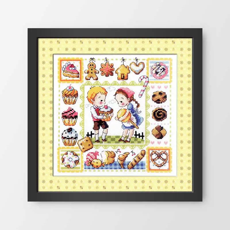 

SO-3178 DIY Craft Stich Cross Stitch Package Cotton Fabric Needlework Embroidery Crafts Counted Cross-Stitching Kit