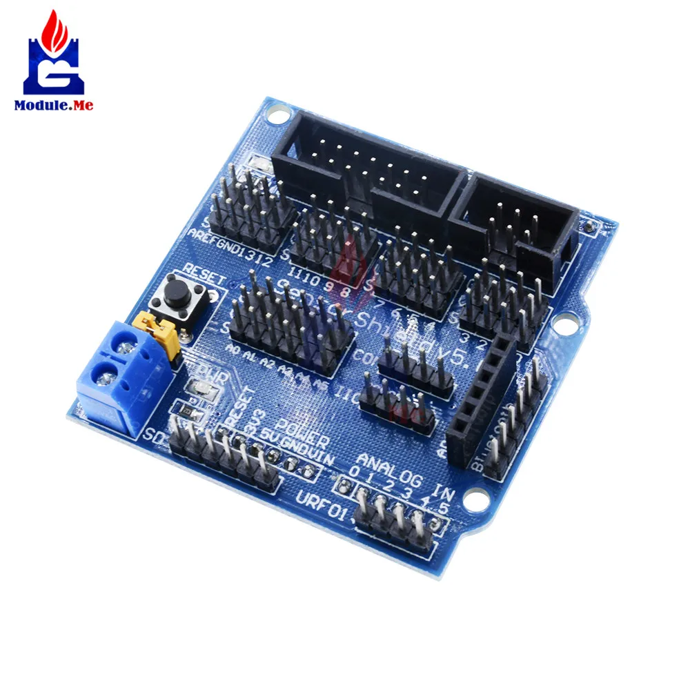 

V5.0 V5 5.0 Sensor Shield Expansion Board Electronic Building Blocks Robot Accessories Sensor Shield Module For Arduino IDE