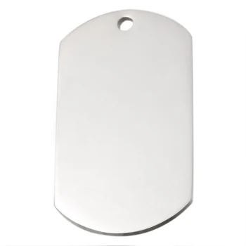 

LASPERAL Stainless Steel Metal Pendant Blank Letters Can Be Carved Smooth Metal Charms DIY Necklace Jewelry Making Accessories