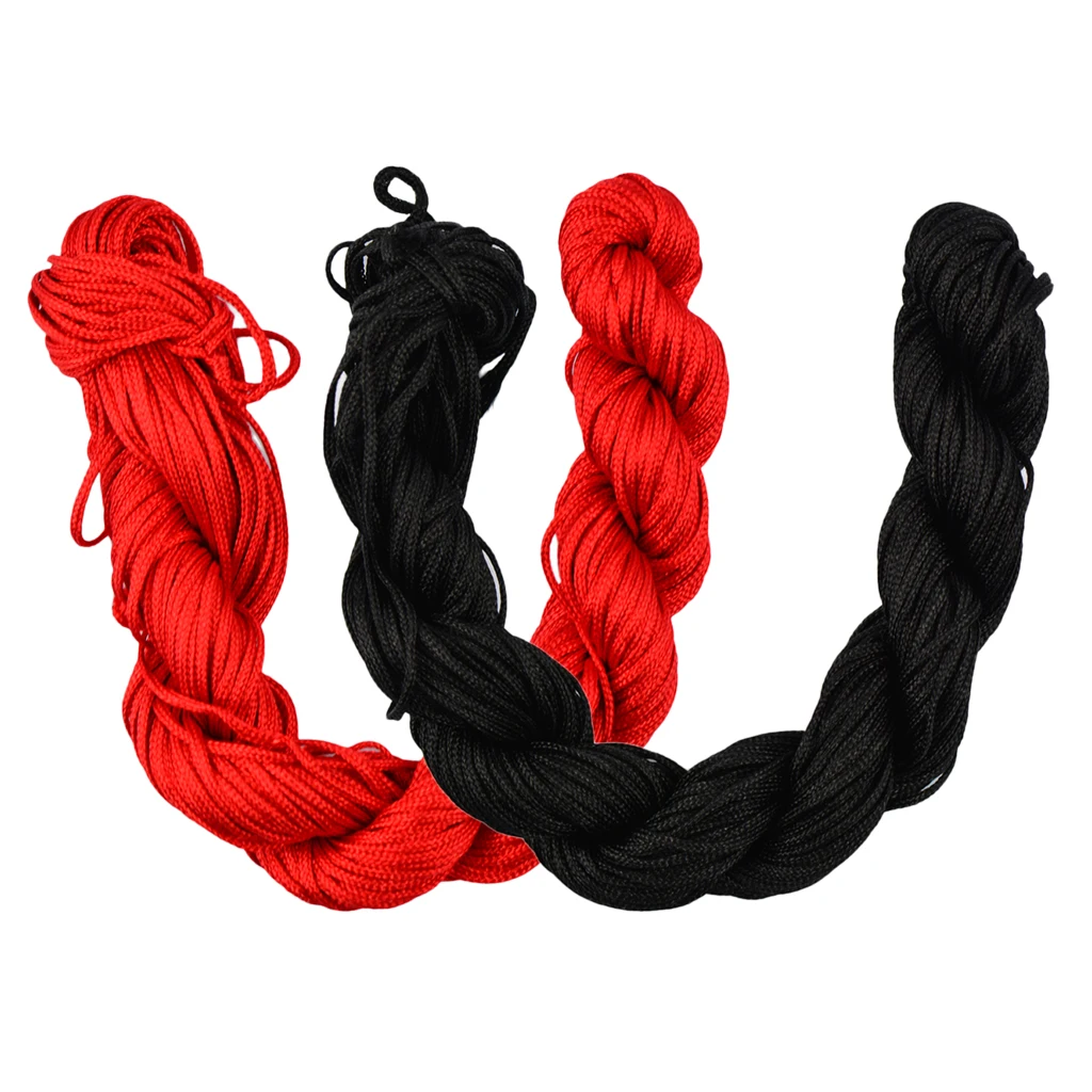 60 Meters 1mm Kumihimo Nylon Braided String Cord Thread Bracelet Supplies