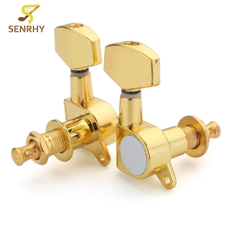 

SENRHY 6pcs Chrome Guitar String Tuning Pegs Tuners Machine Heads Stringed Instruments Guitar Parts & Accessories High Quality