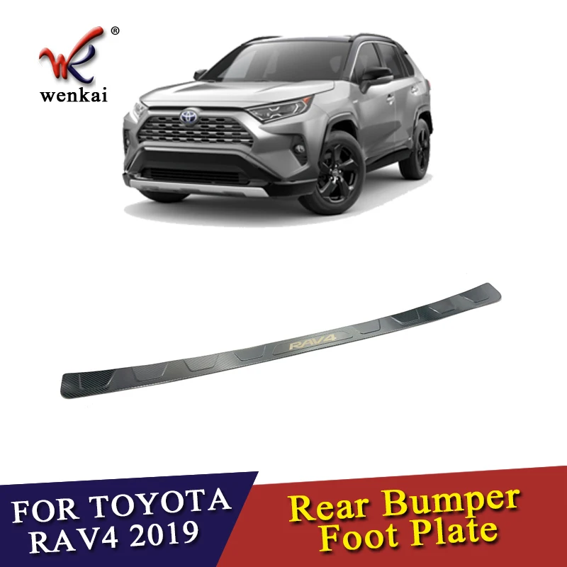 Для Toyota Rav4 2019 2020 из нержавеющей стали задняя коробка ворота двери бампер порог