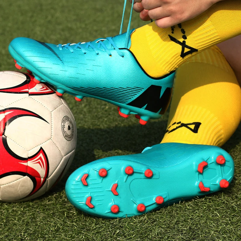 

2020 Indoor Soccer Shoes Men Futsal High Top Soccer Cleats Adults Magista TF Football Shoes for Boys Kids Ankle Football Boots