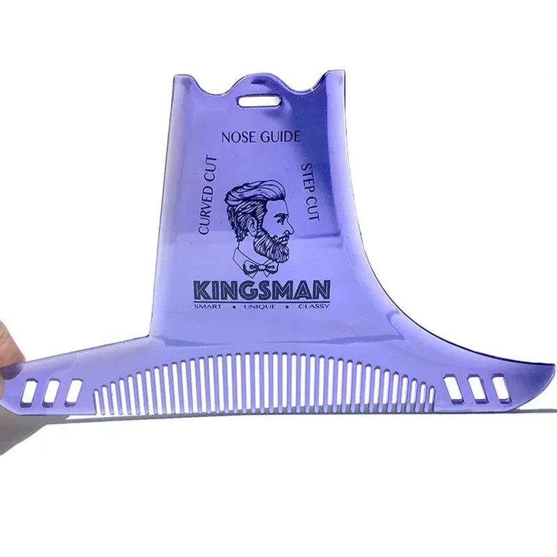 

Beard Styling Template Stencil Beard Comb for Men Lightweight and Flexible Fits All-In-One Tool Beard Shaping Tool