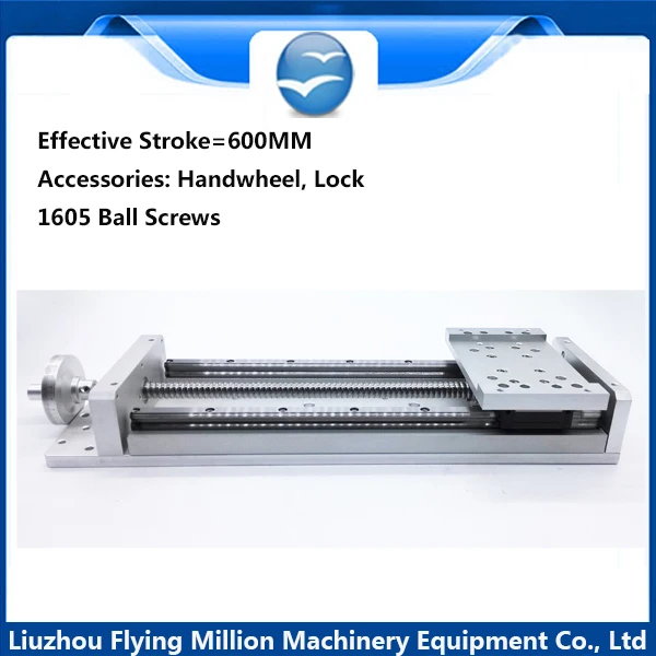 

Linear module precision CNC electric/manual 1605 ball screw guide rail sliding table 900 mm