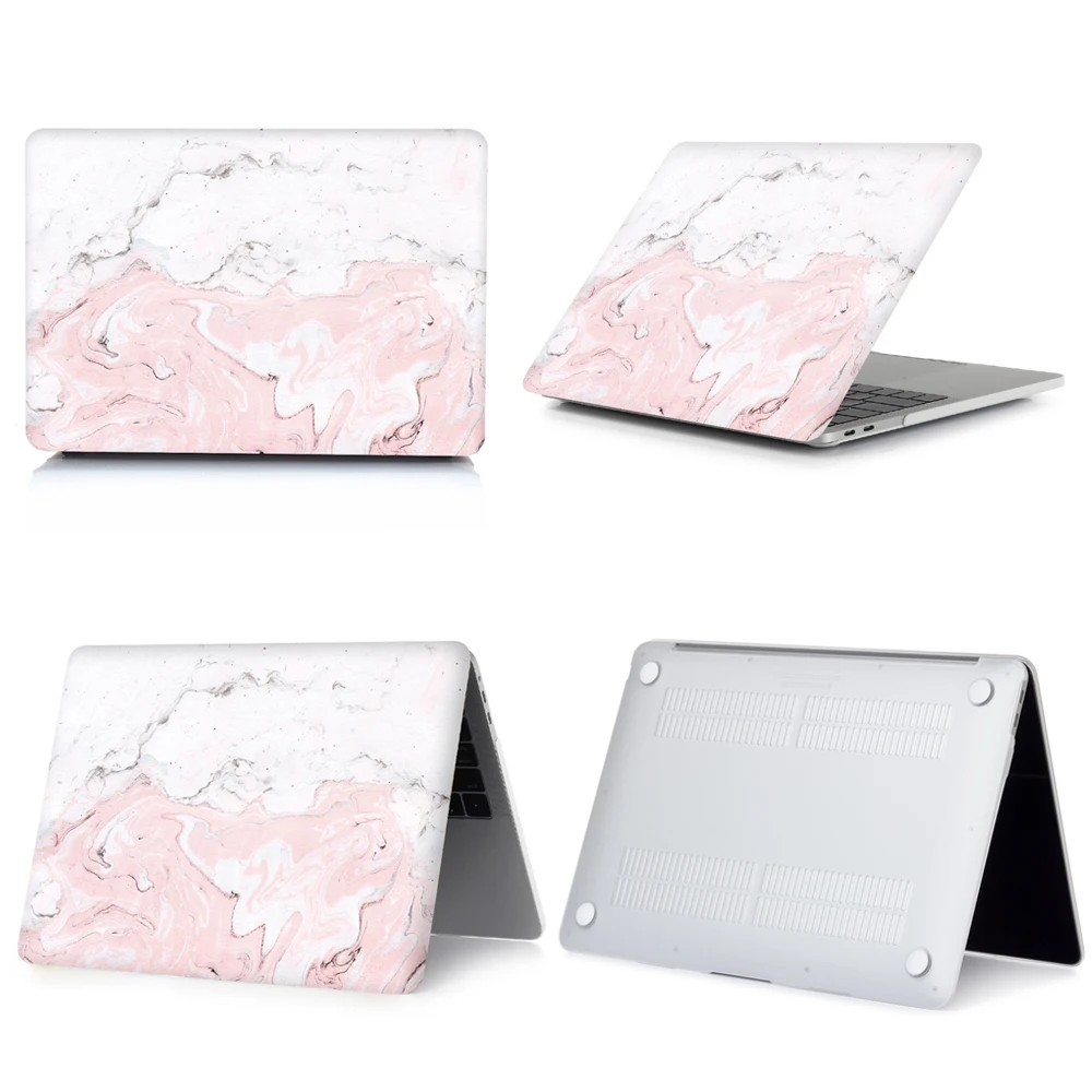 Мраморный чехол для ноутбука Apple MacBook Touch ID A1932, Air 13 Pro retina 11 12 13 15 Pro 13,3 15,4 Touch Bar+ чехол для клавиатуры - Цвет: 017