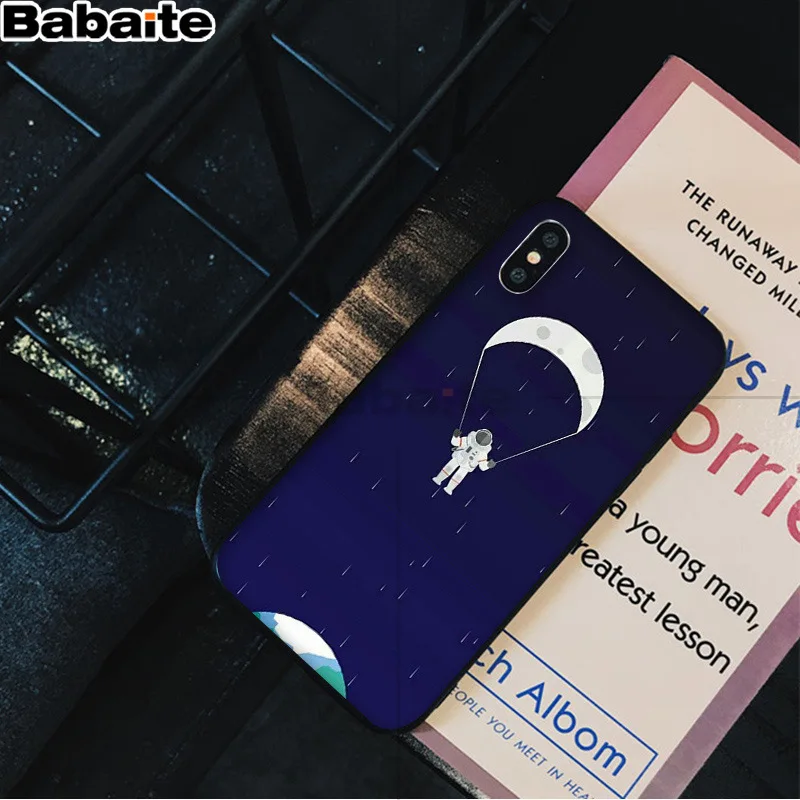 Babaite الفضاء الحب القمر رائد الفضاء الفاخرة فريد تصميم الهاتف غطاء ل أبل فون 8 7 6 6 S زائد X XS ماكس 5 5 S SE XR الهواتف المحمولة Babaite الفضاء الحب القمر رائد الفضاء الفاخرة فريد تصميم الهاتف غطاء ل أبل فون 8 7 6 6 S زائد X XS ماكس 5 5 S SE XR الهواتف المحمولة