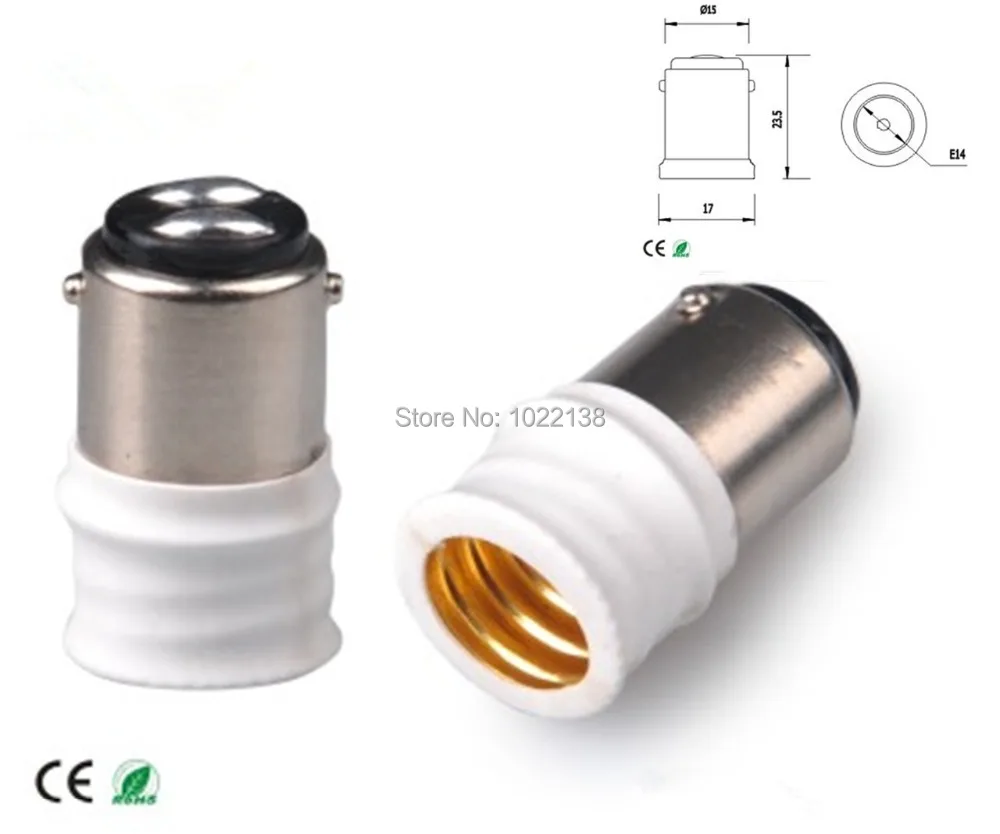 

50pcs BA15D to E14 LED socket adapter Light Lamp Holder pendant lamp chandelier lamp BA15D-E14 table lamp base socket Converter