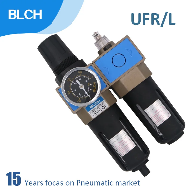 Регулятор воздушного фильтра BLCH комбинированный лубрикатор UFR/L RC1/4 дюйма 3/8 1/2 3/4 1