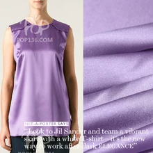 Европейская таможня Обычная атласная ткань действительно растягивается на оптовой высококачественной шелковой ткани для одежды из ткани