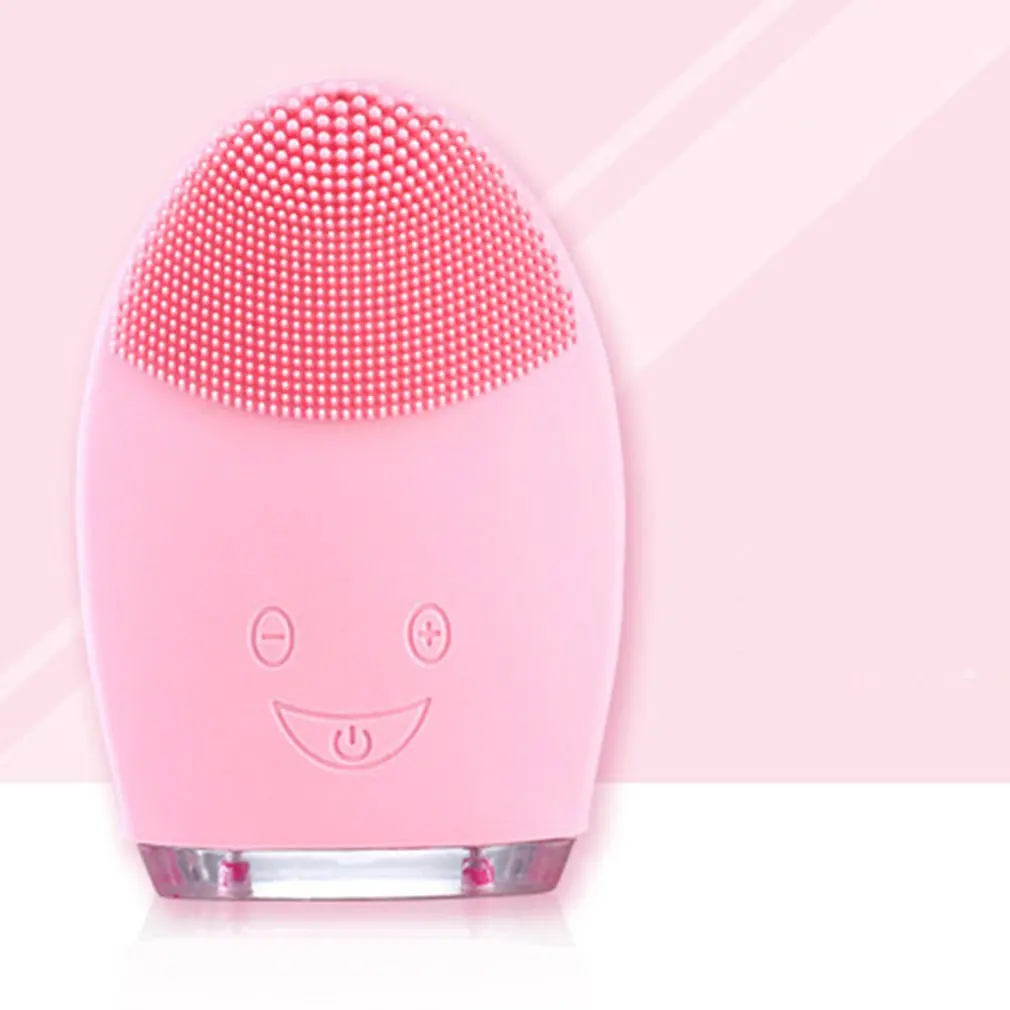 Новинка USB Очищающая щетка для лица Sonic Vibration Mini Face Cleaner силиконовая Глубокая чистка пор электрическая водостойкая Массажная щетка