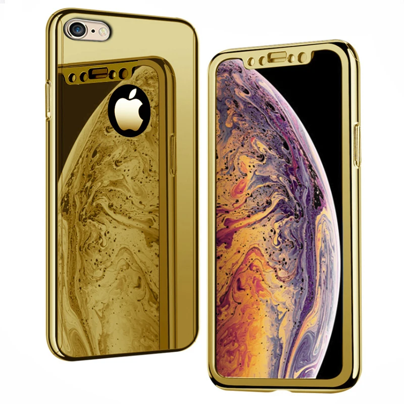 Чехол накладка i Coque для apple iPhone 5 5S SE iphone5 5Se зеркальная защитная задняя крышка 360 с