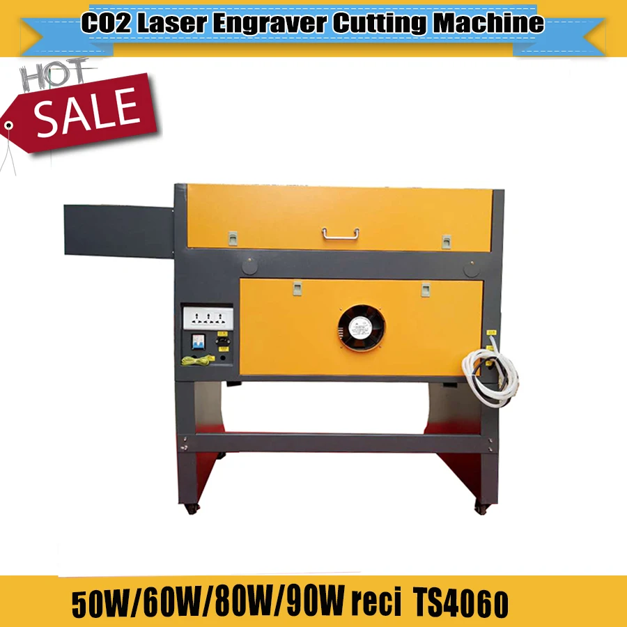 Высокое качество деревянный лазерный гравировальный станок для резки 60 Вт лазерный гравер TS4060 110 В/220 В для продажи