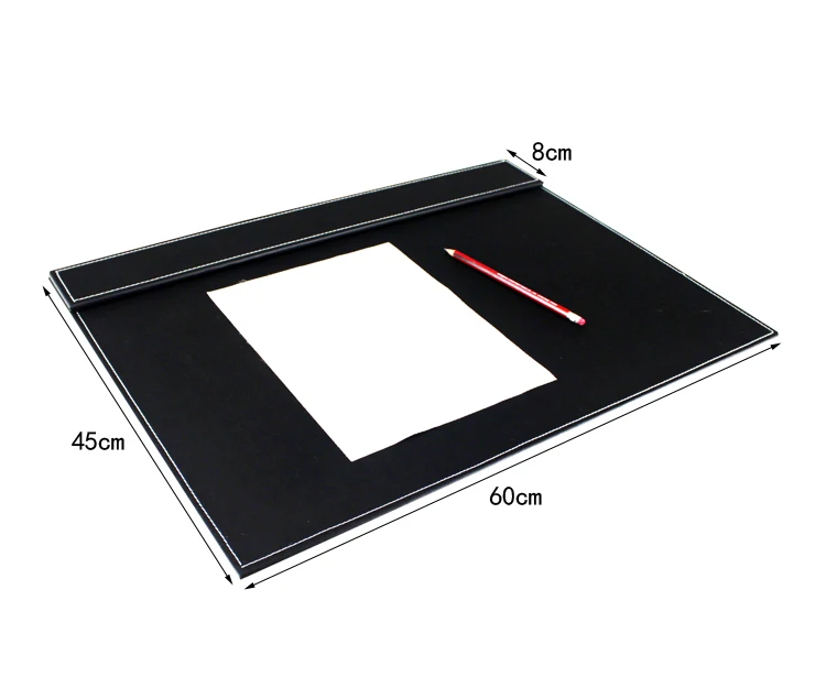 Useful Rectangle Wood Leather Office Desktop Writing Drawing Board