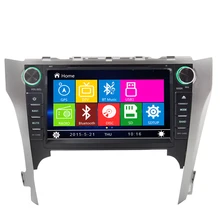 for Toyota 2012 New camry 2 din car dvd with Tv usb/sd bluetooth Digital touch screen car multimedia Steering Wheel Control FM