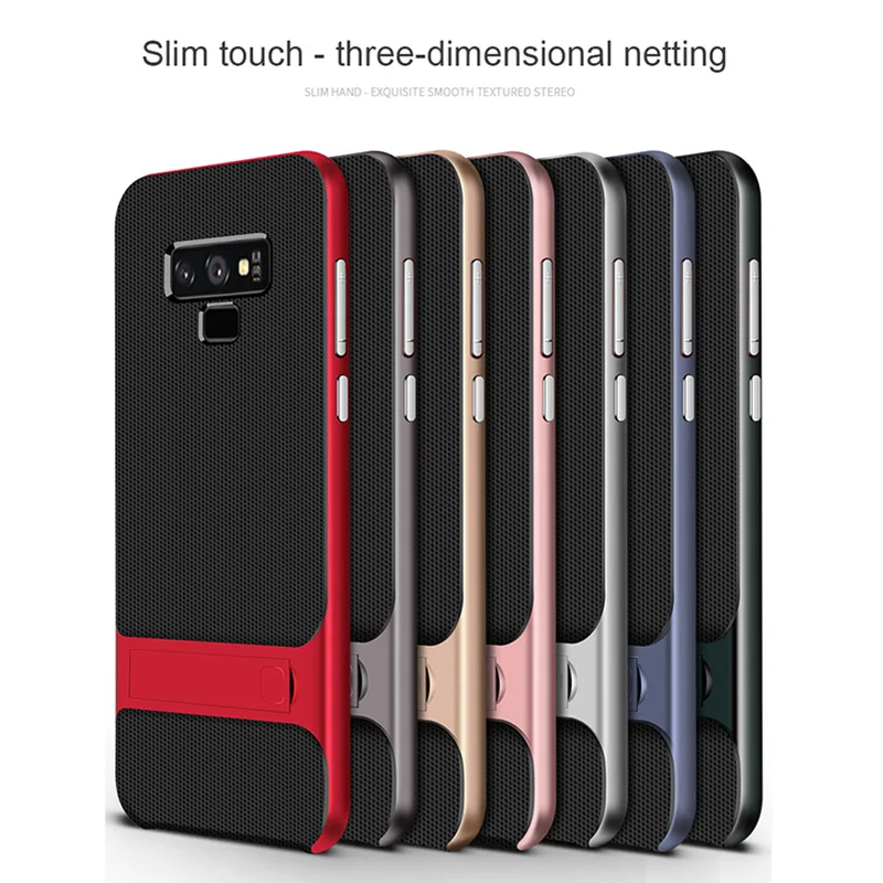 Back Cover Hybrid Case TPU PC 360 3D Kickstand Silicone Phone for Samsung S10E J4 J6 J8 A8 A6 note10 8 9 S8 S7 plus 2018 |
