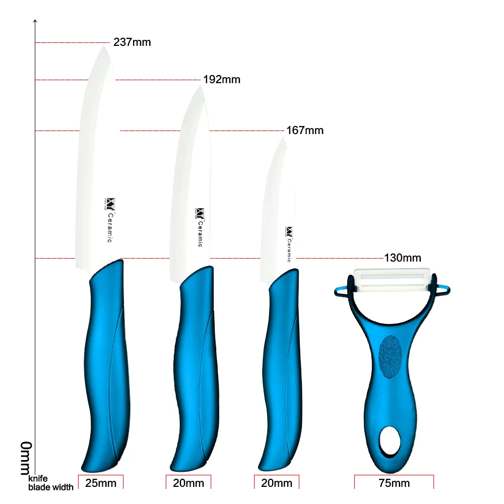 XYj керамический кухонный нож набор кухонных ножей набор инструментов " 4" " дюймов+ Овощечистка с белым лезвием многоцветные фруктовые Vege кухонные инструменты