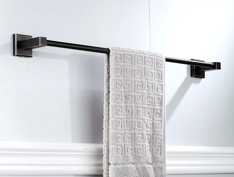 Высокое качество Черный Масло никель полотенце настенная вешалка 24 дюймов одно полотенце бар/держатель для полотенец Полотенце