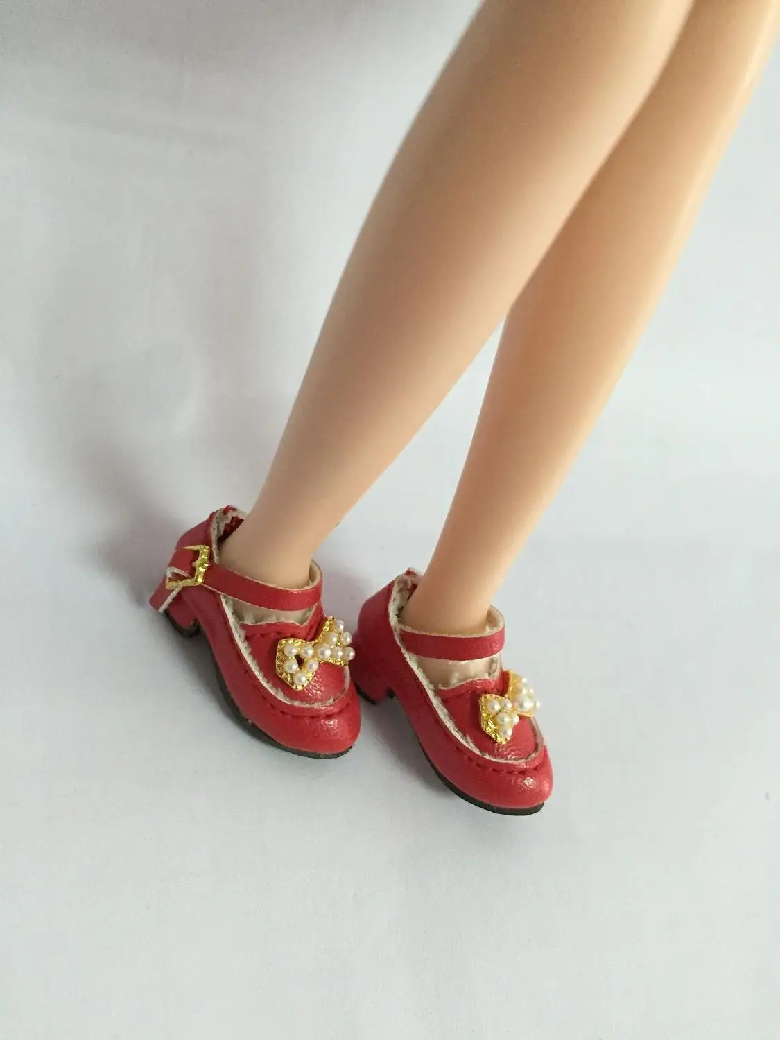 Куклы обувь для blyth Azone куклы OB кукла licca и т. д. Длина: 2,8 см повседневная обувь на плоской подошве - Цвет: red