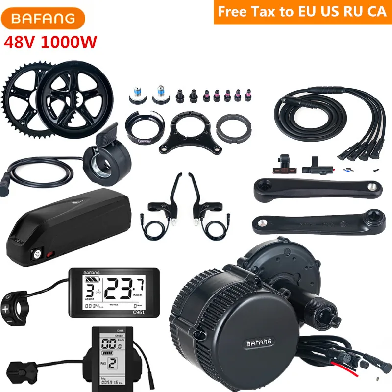 48V 1000W Bafang 8fun BBSHD BBS03 Mid Мотор привода, фара для электровелосипеда в Conversion Kit с 48V 13AH литий Батарея C961 C965 ЕС и США в Россию бесплатно налог 48V 1000W Bafang 8fun BBSHD BBS03 Mid Мотор привода, фара для электровелосипеда в Conversion Kit с 48V 13AH литий Батарея C961 C965 ЕС и США в Россию бесплатно налог