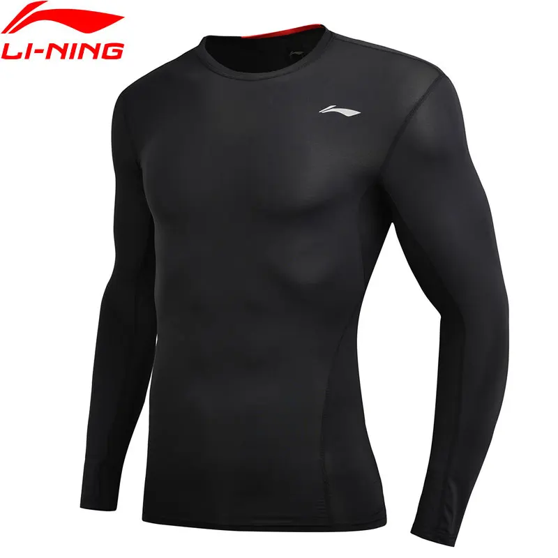 

(Clearance)Li-Ning Men Training T-Shirts Tight Fit Base Layer Anti Bacteria LiNing Sports Long-sleeved T-Shirt AUDN143 MTL999