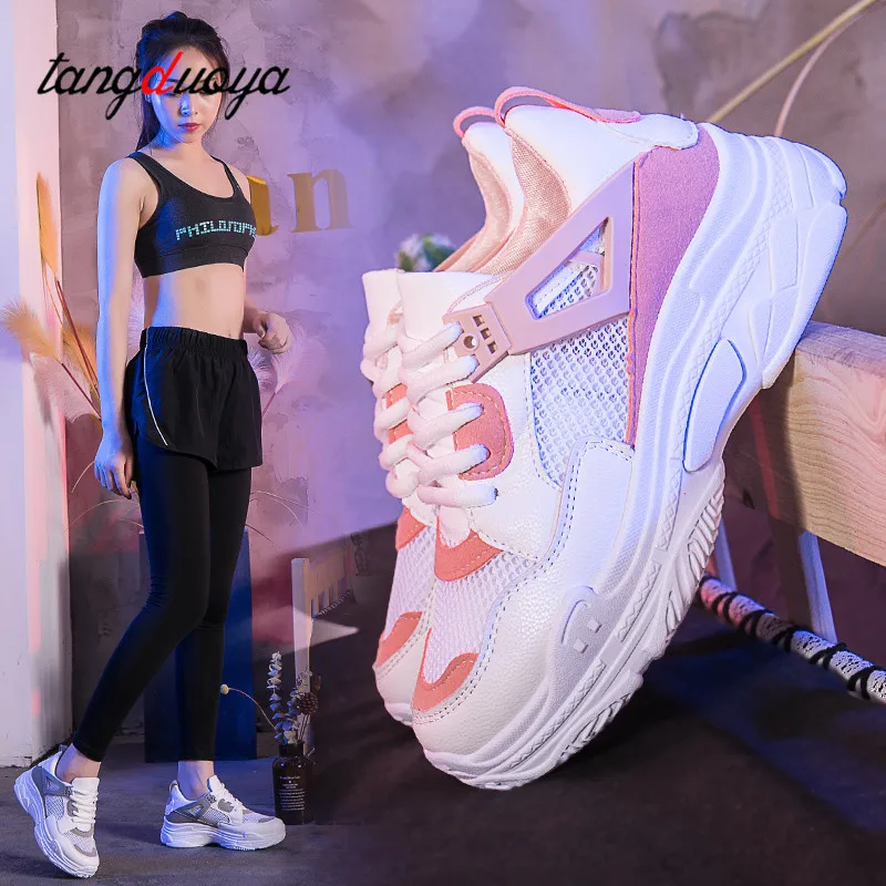 

breathable mesh casual shoes women platform shoes trainers women walking shoes for ladies tennis zapatillas mujer plataforma