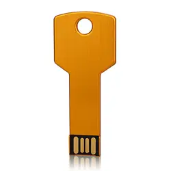 J-boxing металлический, в форме ключа USB флеш-накопитель 32 Гб 64 ГБ USB 2,0 флеш-накопитель 8 Гб 16 Гб компьютер планшет золотой