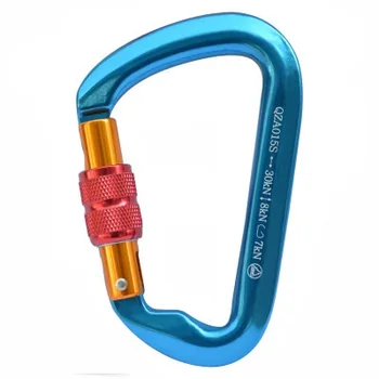 

2400KG--3000KG D shaped type lock hook CE quality safety hasp shackle for aerial work safety insurance rope rigging hardware