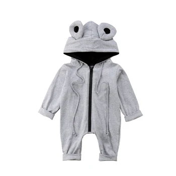 

2018 Autumn Winter Baby Rompers Thicken Kids Toddler Baby Outfits Clothes Infant Cute Ear Romper Jumpsuit Playsuit Overall