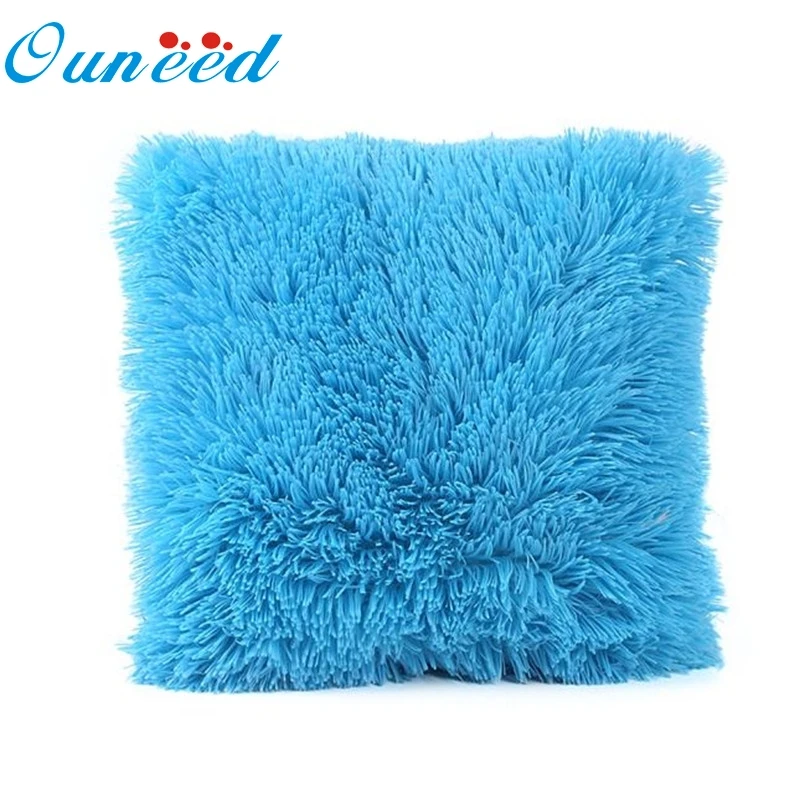 

Ouneed Soft Plush Decorative Pillow Case Square 43cm*43cm Pillow Cover Home Decorative fundas almohadas #10 2017 GIFT Drop