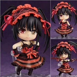 

Nendoroid 466 Anime Figure Date A Live Tokisaki Kurumi Brinquedos Pvc Action Figure Model Doll Kids Toys 4" 10cm