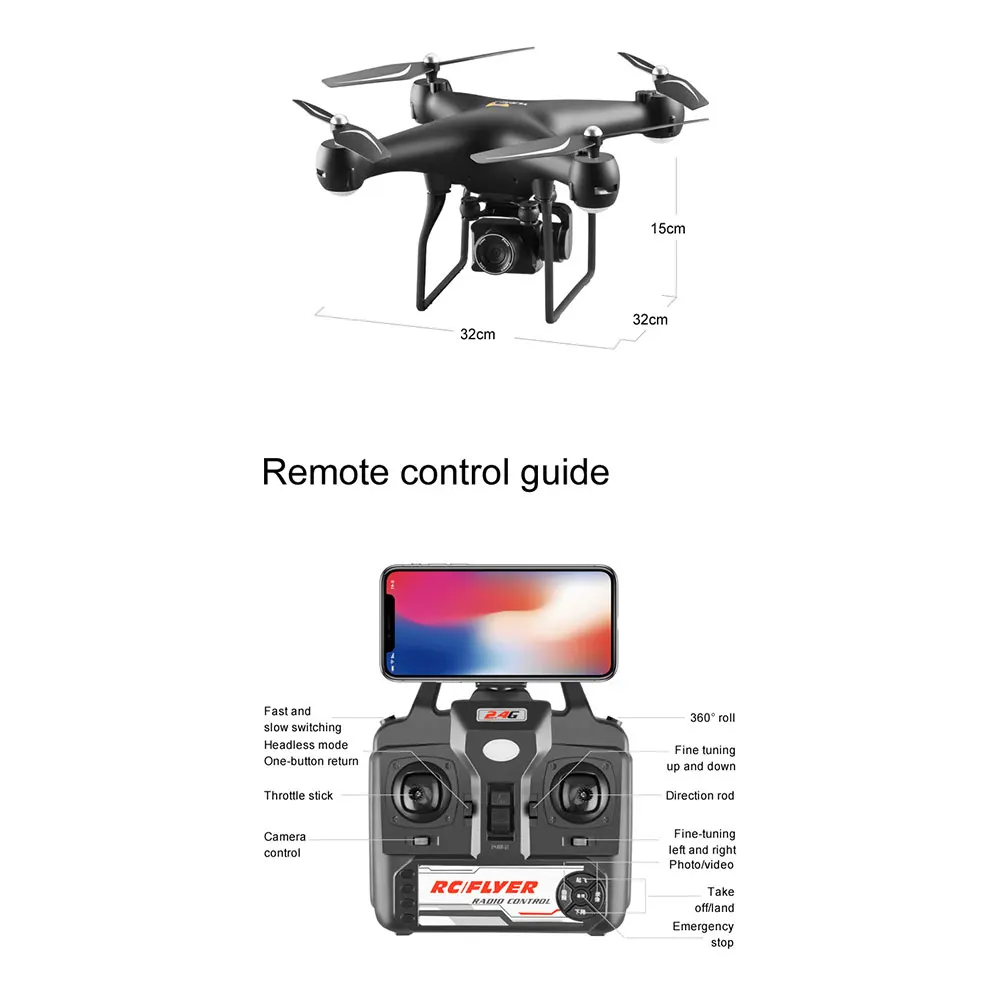 Nuevo Dron de cámara Quadcopter con 1080 P HD ESC Cámara giratoria WIFI FPV batería larga vida HD Avión de fotografía aérea dron Nuevo Dron de cámara Quadcopter con 1080 P HD ESC Cámara giratoria WIFI FPV batería larga vida HD Avión de fotografía aérea dron