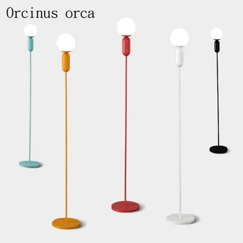 

Nordic modern minimalist color candy floor lamp living room bedroom bedside lamp originality personality LED floor lamp